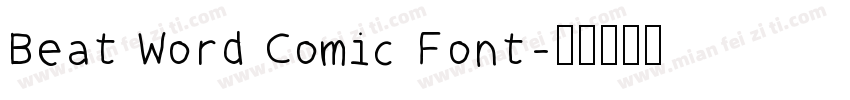 Beat Word Comic Font字体转换